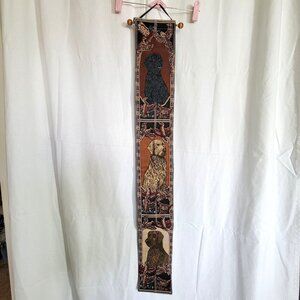 Labrador Dog Tapestry Bell Pull Wall Hanging Labs Afield 5.75in X 41"